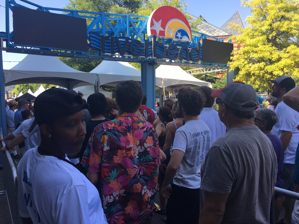 The gates at Riverbend are about to open. Weezer is tonight’s headliner on the Coke stage. Join us live on <a href="/newschannelnine/">WTVC NewsChannel 9</a> all evening. <a href="/LatriciaTnc9/">Latricia Thomas</a> <a href="/kaylanc9/">Kayla Strayer</a> @MariahRockNC9 and I will be live out here at 5, 530, &amp; 6!!! Join us!!!