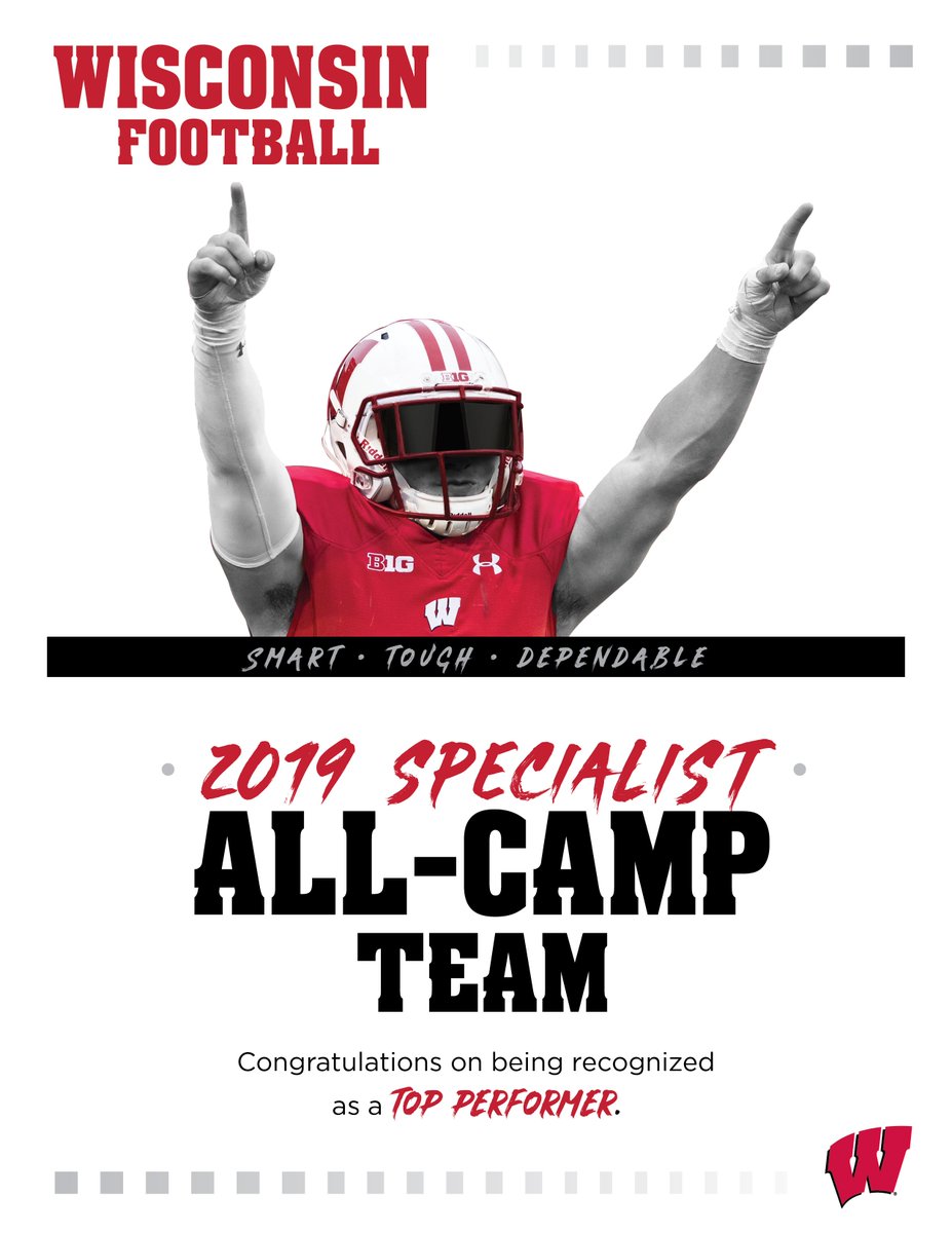 I can't wait to see who all leaves the Wisconsin Specialist camp next Sunday with one of these in their hands! 🔥  uwcamps.com/football