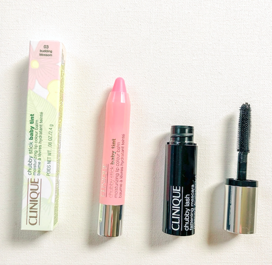 Today's travel-ready beauty giveaway is from Clinique. We're giving away Chubby Stick Baby Tint in "budding blossom" + a travel-sized Chubby Lash Mascara. To enter, follow <a href="/davelackie/">dave lackie</a> &amp; RT