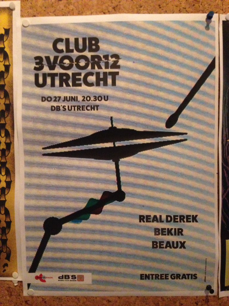 beaux_music's tweet photo. Showtje in ons eigen Utrecht!! We hebben heel veel zin in Club 3voor12 met Real Derek en Bekir. Oke tot dan. Hihat! 
@3voor12 @dBsUtrecht #utrecht https://t.co/kqd0CXuf0S