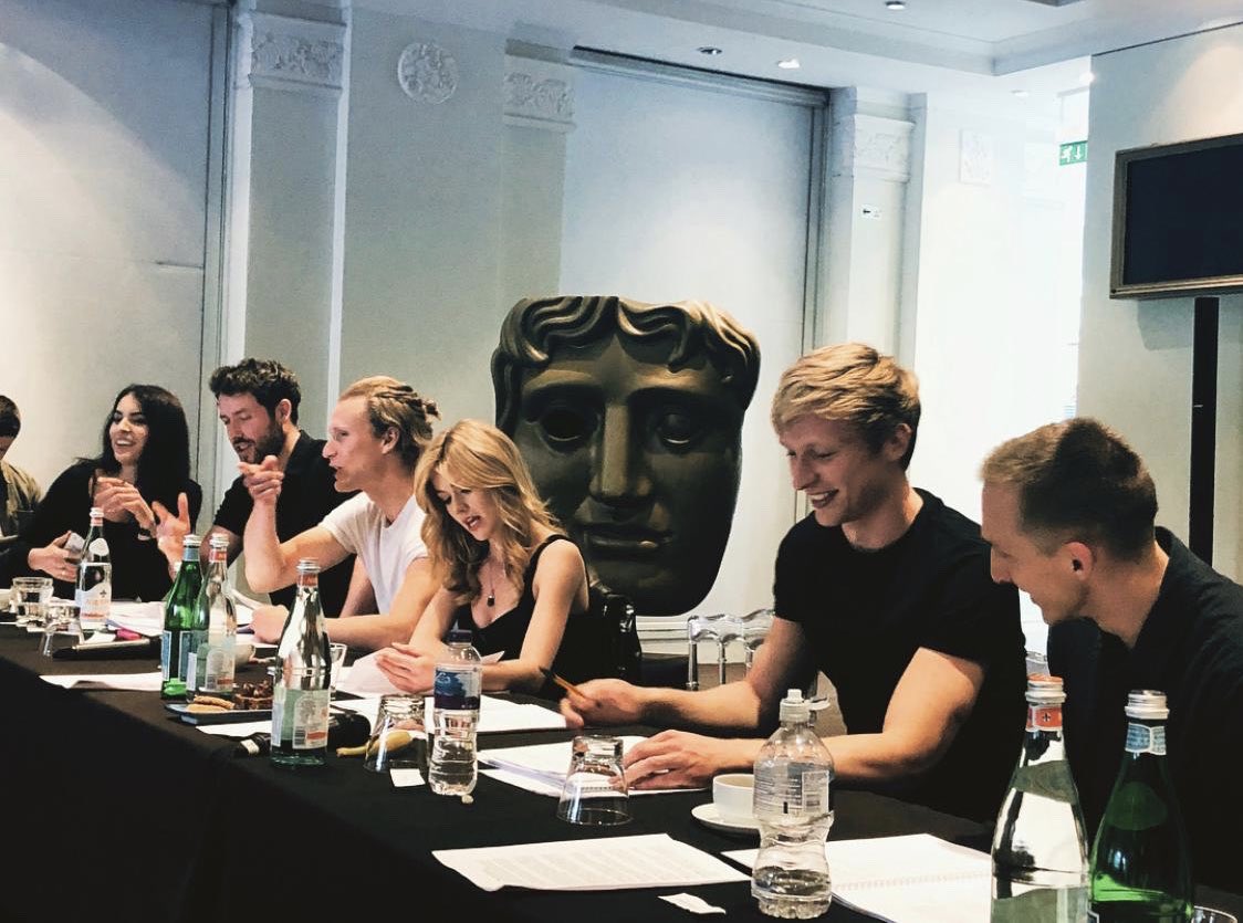 Kat_McNamara's tweet image. Quick stop in London for a reading @BAFTA with @willtudor1 @mattnalton and a few other brilliant folks! Thanks you @trishaward7270 for having me! #twowolves #FrancesBarber