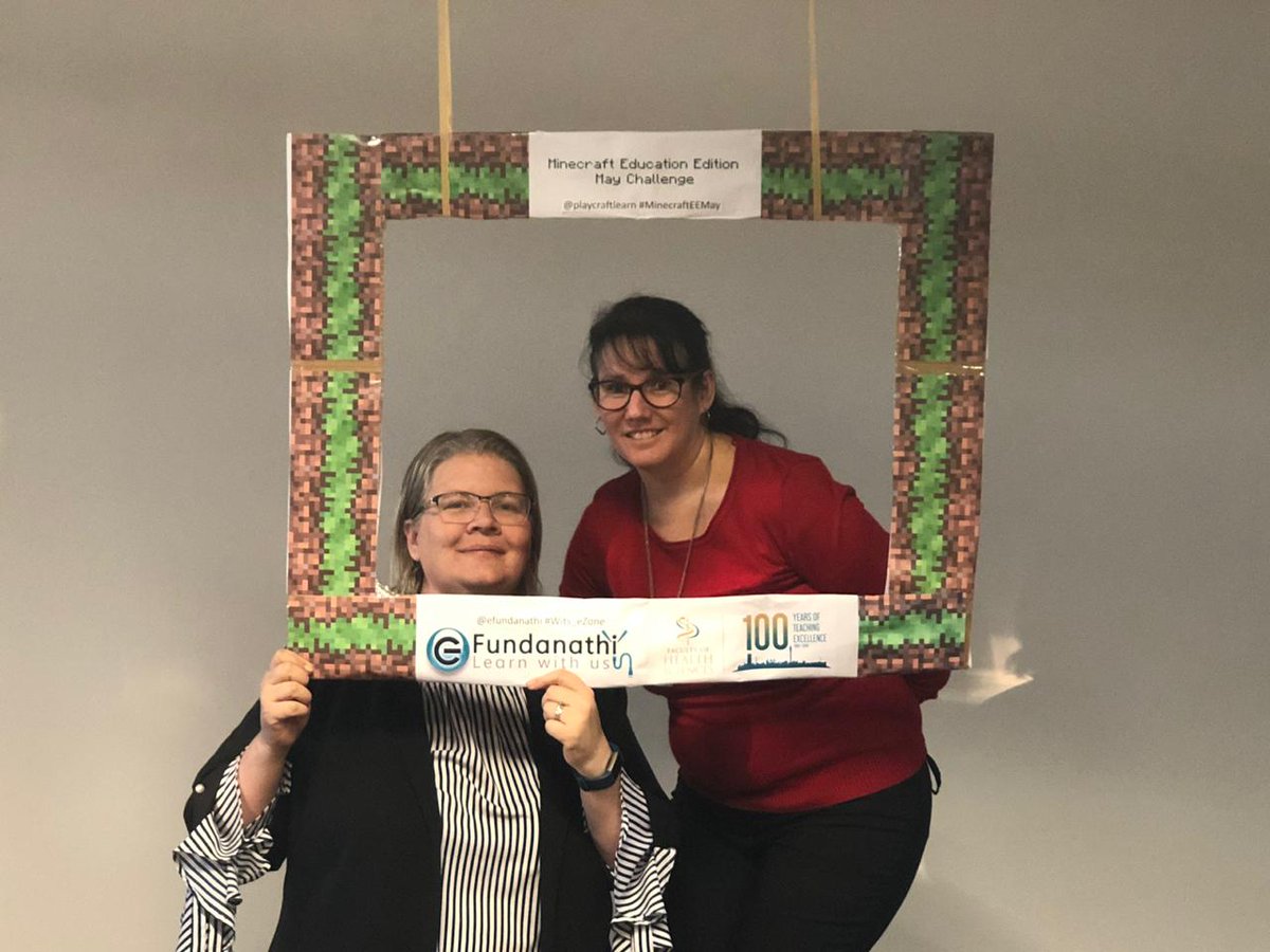 AmandaCalitz's tweet photo. The #minecrafteemay event was a great success. Thanks to everyone! @efundamathi #wits_eZone @PaulaBarAsh @MissG_SA @viva_nella @samlet8_sammy @ZeldaLaurie @teacherdoingmi1 @PlayCraftLearn  @susietinker5 @MeenooRami #minecrafteemay @The_Tech_Fairy @JudyCharB https://t.co/LVELMLHbvt