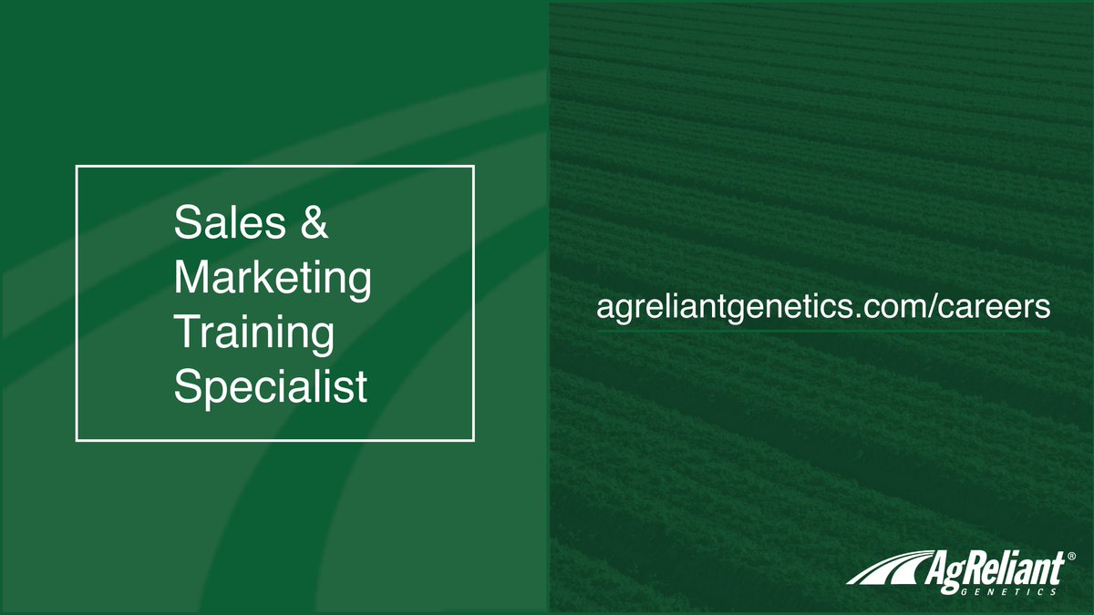 AgReliant's tweet photo. Do you have experience developing and delivering robust sales and marketing training? If so, check out our Sales &amp; Marketing Training Specialist open opportunity on our growing professional development team at https://t.co/W8hzVotB2g. https://t.co/jKD315Tsie
