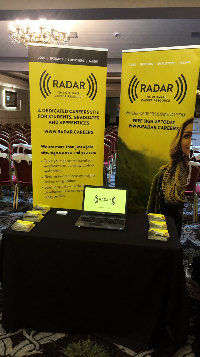 Radar_Careers's tweet photo. Busy morning at the @Team_NISCA Conference in the @glenavonhotel52 meeting with NI careers advisors and teachers. We had some great feedback and are looking forward to getting out and about schools across NI very soon! #nisca #conference #careers https://t.co/CYgjpFBSom