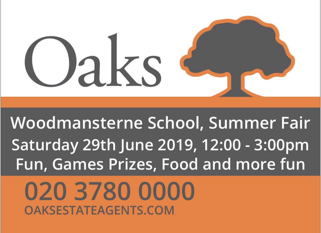 Oaks Estate Agent (@oaksestateagent) on Twitter photo In keeping with our theme of supporting the local neighbourhood, we’re also incredibly proud to continue to sponsor <a href="/WoodyPTFA/">Woodmansterne PTFA</a> for their #SummerFair on #Saturday 29th June. Please come along and support this wonderful #school.
#Streatham #StreathamVale #SW16 In keeping with our theme of supporting the local neighbourhood, we’re also incredibly proud to continue to sponsor <a href="/WoodyPTFA/">Woodmansterne PTFA</a> for their #SummerFair on #Saturday 29th June. Please come along and support this wonderful #school.
#Streatham #StreathamVale #SW16