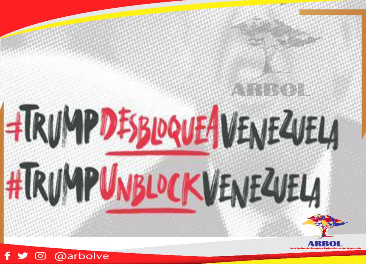 arbolve's tweet photo. #29Mayo Los Rectores Bolivarianos de Venezuela denunciamos ante el mundo, los acto de crímenes de lesa humanidad, que comete el Gobierno de EEUU, contra el pueblo  Venezolano.  #TrumdDesbloqueAVenezuela 
@hugbelpsuv @MartinezUNESUR @NicolasMaduro https://t.co/bfXUgeXcfX