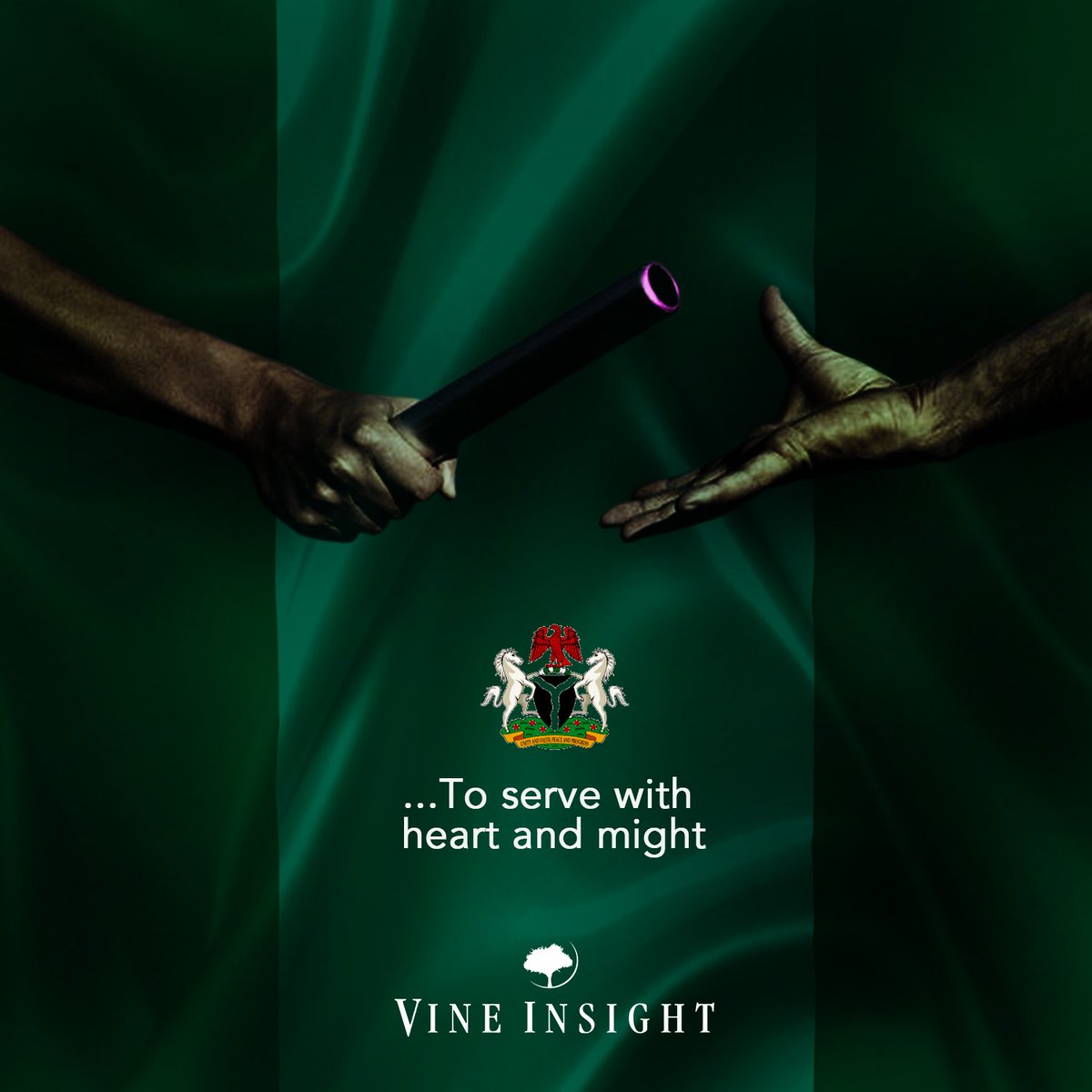 VineInsight's tweet photo. ...To serve with heart and might
#Nigeria #InaugurationDay #Inauguration2019
#VineInsight https://t.co/tbm4ycsrNb