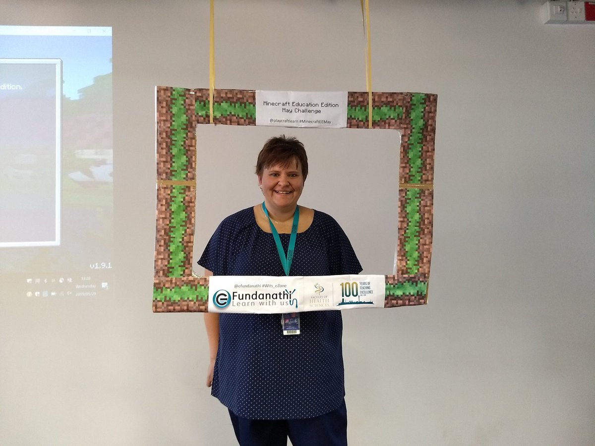 AmandaCalitz's tweet photo. Congratulations @ZeldaLaurie on all you have achieved during #minecrafteemay 

Looking forward to be a part of. the rest of your journey.

  @eFundanathi #wits_eZone  @viva_nella @samlet8_sammy  @PlayCraftLearn  @susietinker5 @MeenooRami #minecrafteemay https://t.co/1kZUYIirqN