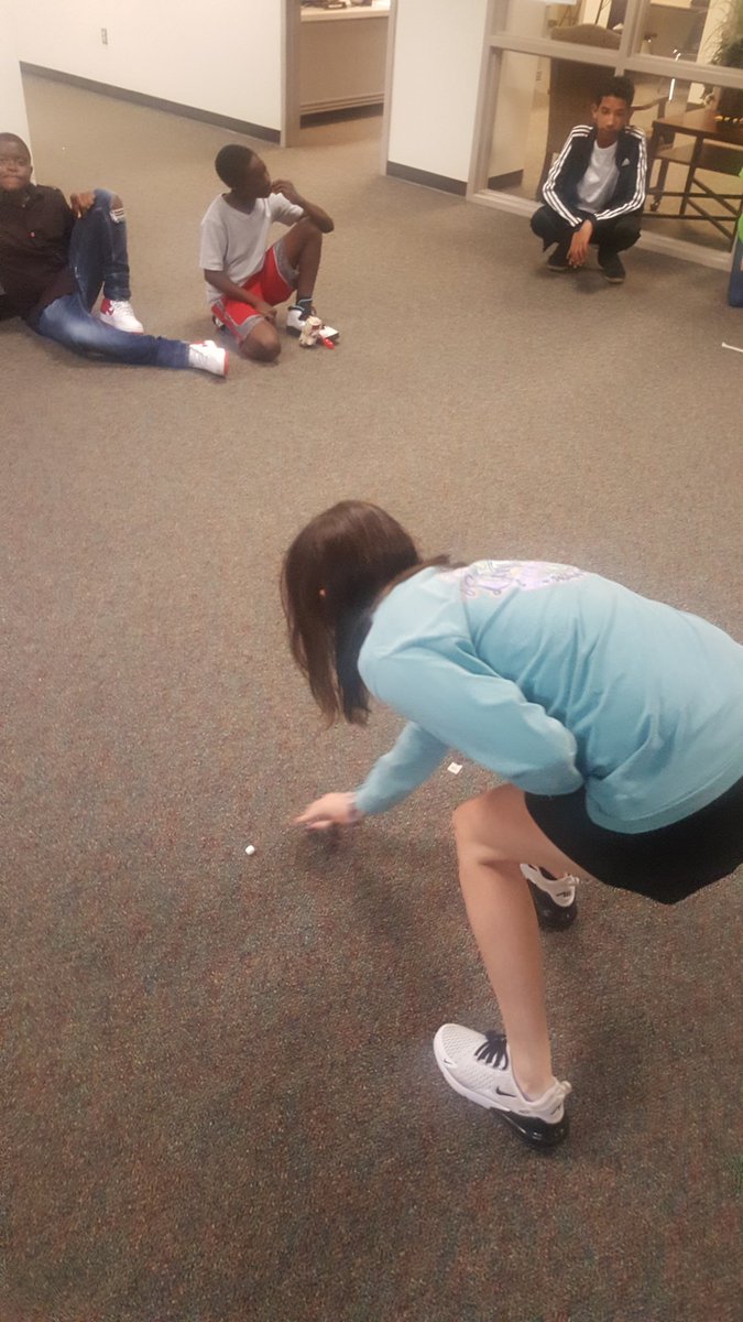 Full-blown instruction going on in 6th grade science! Miss Simmons classes are working on marshmallow catapults! <a href="/UlrichKISD/">Ulrich Intermediate</a> #engaged