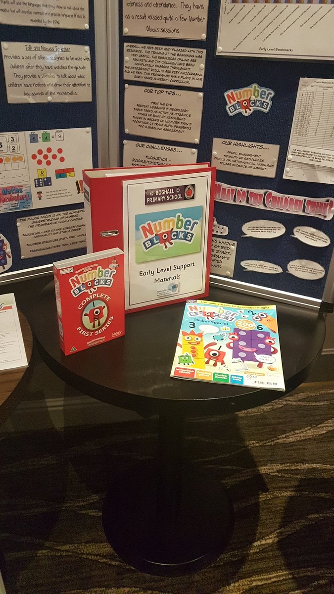 MrsMcCormack4's tweet photo. Thank you to @BoghallPSch for a great  presentation  on the benefits of the Number Blocks materials in raising attainment in numeracy at Early level. #FVWLric #innovative #timetocollaborate @IwsEit https://t.co/MmMFmB3nmx