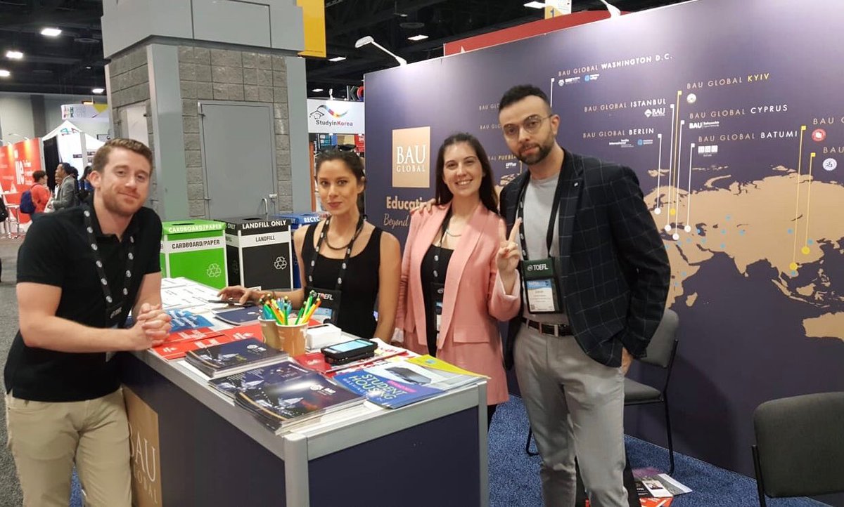 mlatoronto's tweet photo. BAUGLOBAL at #NAFSA2019 @bauglobal @CoskunInce @EnverYucel https://t.co/XOQ5fieBN4
