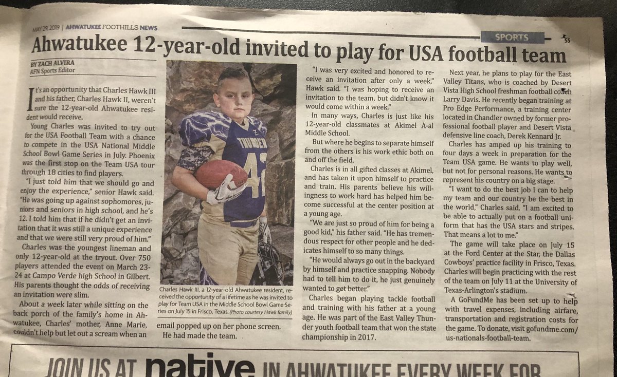 Our baby boy 🥰 @HawkIII42. Going to represent the USA like his 2 older sisters do on a daily basis! 

#NavyFamily #TeamUSA @USNFT @usafootball @USNavy @NavyFB