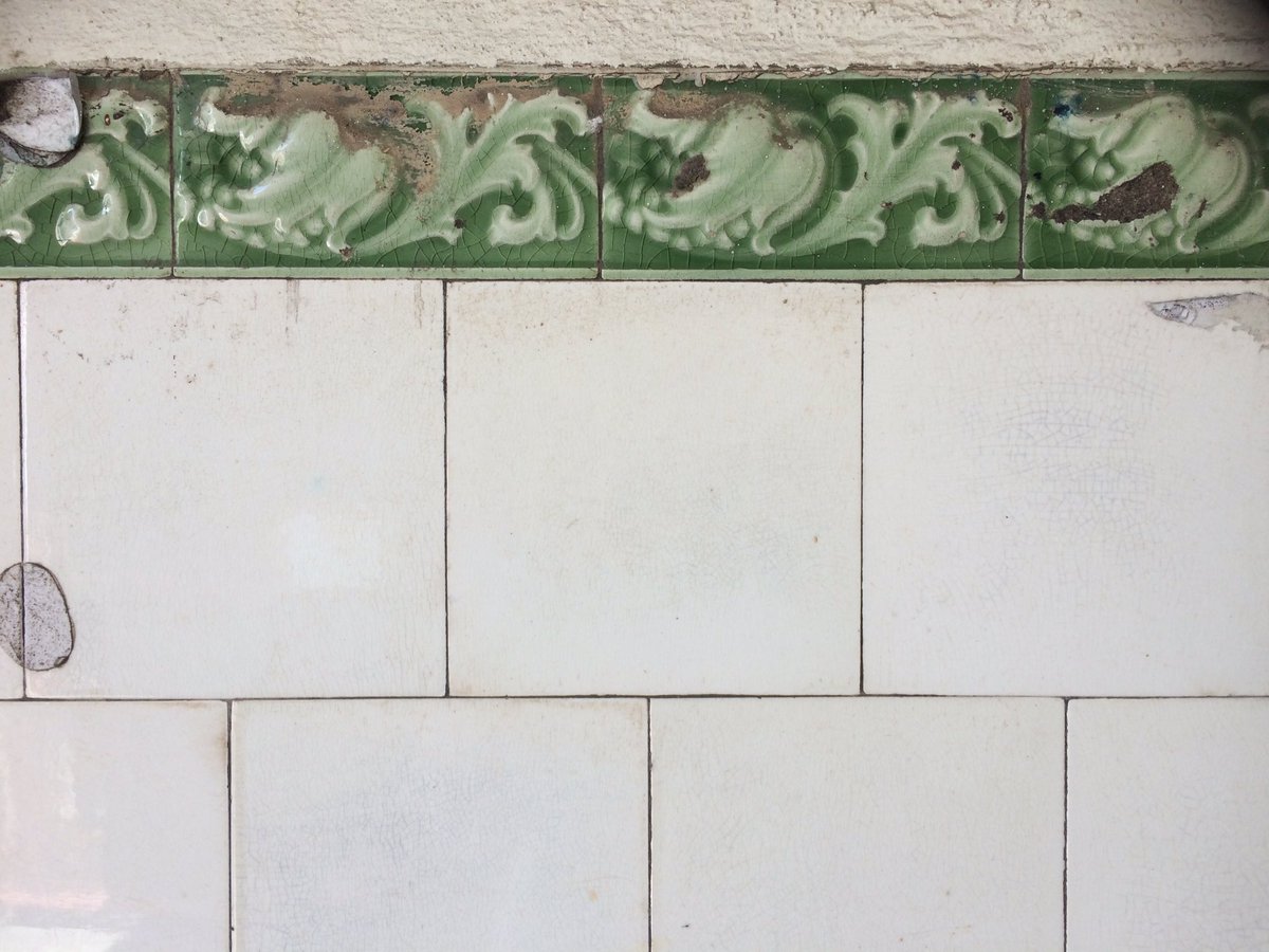 TnmntTiles's tweet photo. Found these on my way to meet some @janglingspace alumni. This #tiled alleyway has been passed on the bus so many times. Finally got a chance to grab some pics.

#tiles #green #ceramics #scotland #scottish #floral #tilehunt #TileGeeks #walltiles  #Architectural https://t.co/oBDogq2BkS