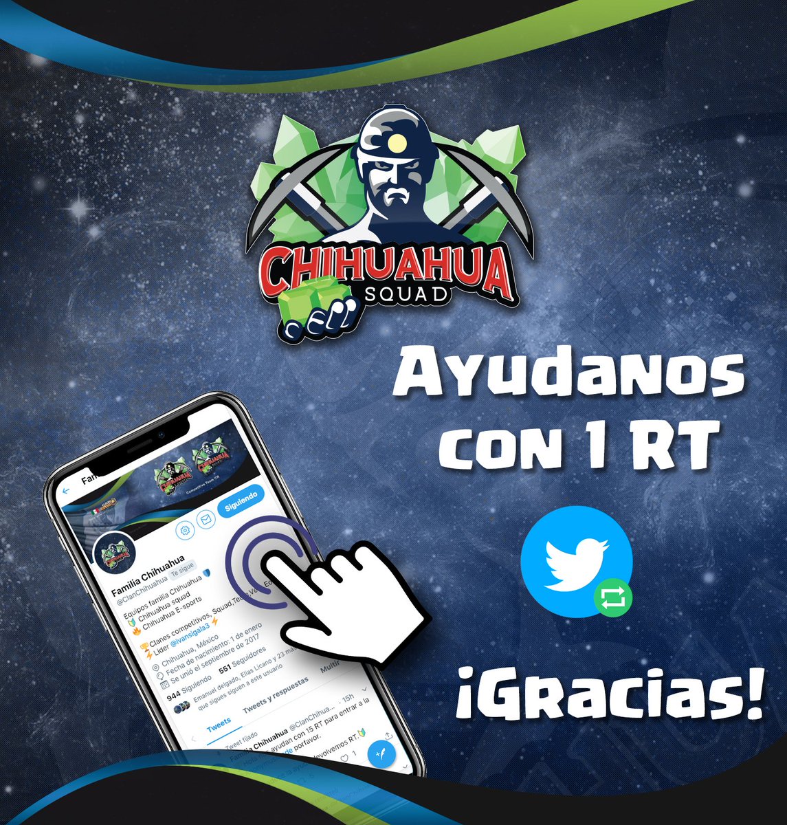 chihuahua_e's tweet photo. Ayudanos con 5 rt para entrar a la @DarkLeagueGG gracias https://t.co/AaEdeIm738