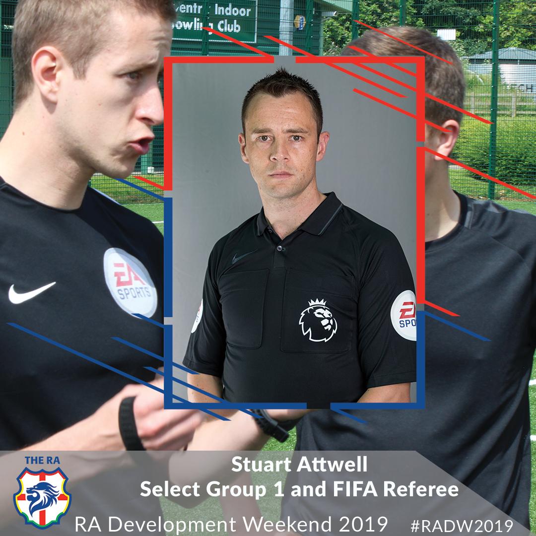 RA DEVELOPMENT WEEKEND SPEAKER ANNOUNCEMENT

Stuart is a FIFA and Select Group 1 Referee and a member of Nuneaton RA!

Learn and develop from Stuart at this year's RA Development Weekend

Book your place at RA Development Weekend here: qoo.ly/xh3s6

#RADW2019