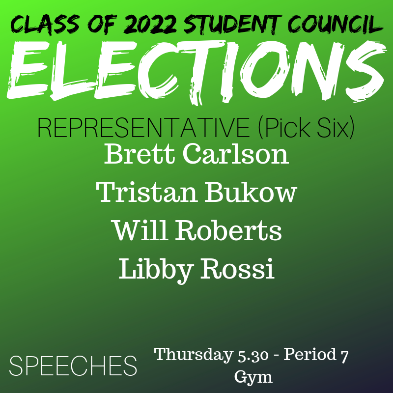 PentucketStuCo's tweet photo. CLASS OF 2022! 

❍ Speeches: Thursday 5.30, Gym
❍ Elections: Friday 5.31, Homeroom https://t.co/RpF5uhLfxk