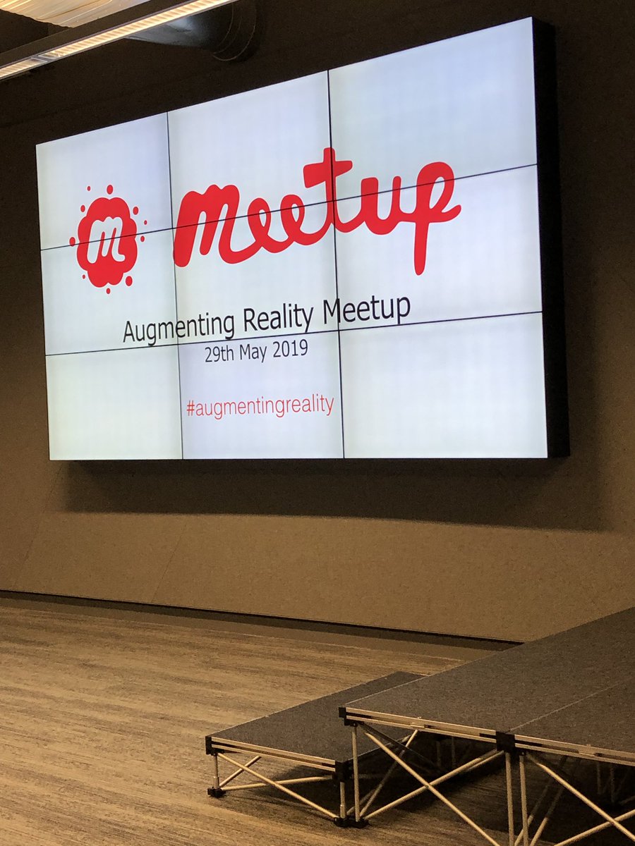 At the #augmentingreality meetup at Microsoft reactor :-)