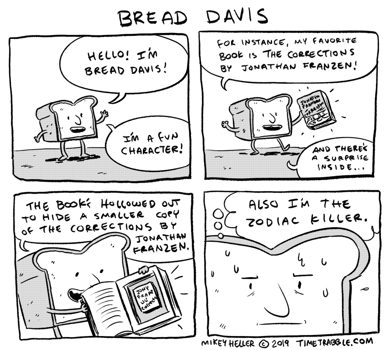in honor of the final episode of @TheSpecialMNN i drew a comic about my favorite Brett Davis character, Bread Davis. 