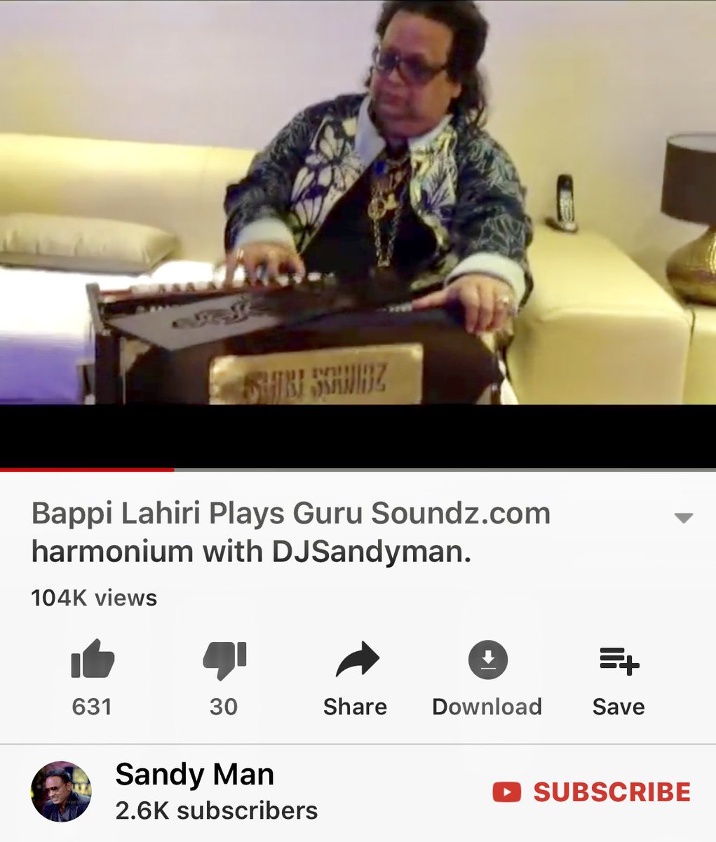 sandymanuk's tweet photo. Celebrating 104K views with Disco King Bappi Lahiri. https://t.co/jHIBUrVzWF https://t.co/RGAb2diEmJ
