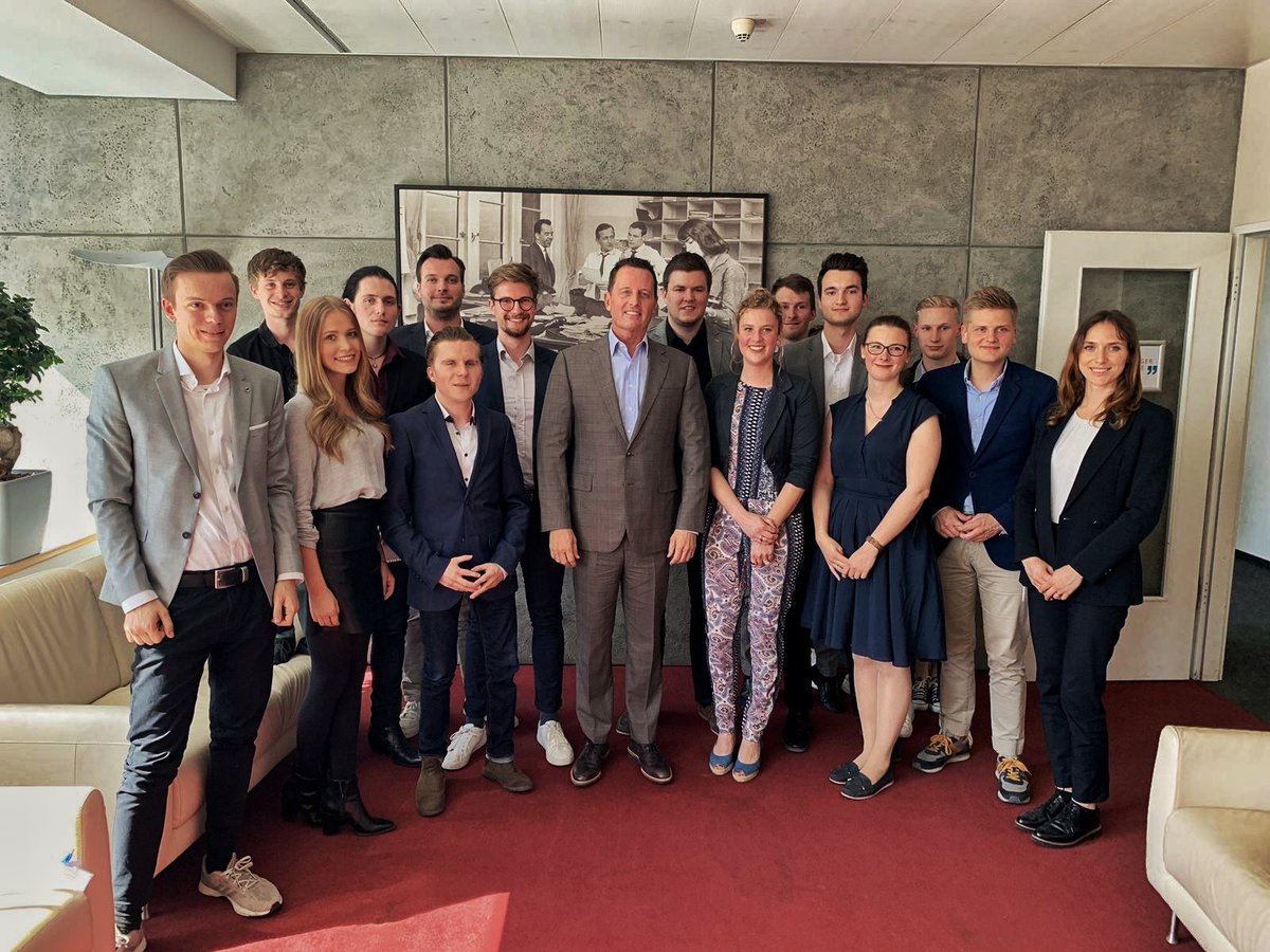 Controversial and interesting talk with <a href="/RichardGrenell/">Richard Grenell</a> (ambassador of the United States in Germany) at @asakademie today.