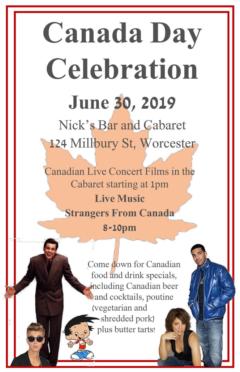I know it's a month away but save the date for our Day before #canadaday event at Nick's #WorcesterMA would live to talk about it <a href="/worcestermag/">Worcester Magazine</a> <a href="/MassLiveWoo/">MassLiveWoo</a> <a href="/508worcester/">508 podcast</a> <a href="/CommonTalkPod/">Talk of the Commonwealth</a> <a href="/ocvictor/">Victor D. Infante</a>