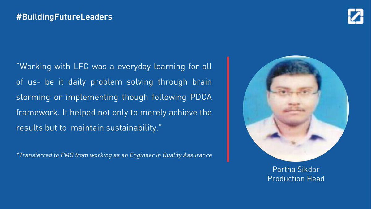 Levers4Change's tweet photo. Mr. Partha Sikdar PMO TMDIPL speaks about learning he got in #ProjectSankalp which not only helped organization achieve tangible benefits also helped him to prepare for future #Leadership roles
#DevelopingFutureLeaders
#SuccessStories
Visit https://t.co/cIvaOF8Ln7 for more detail https://t.co/PW8s3LrlHL