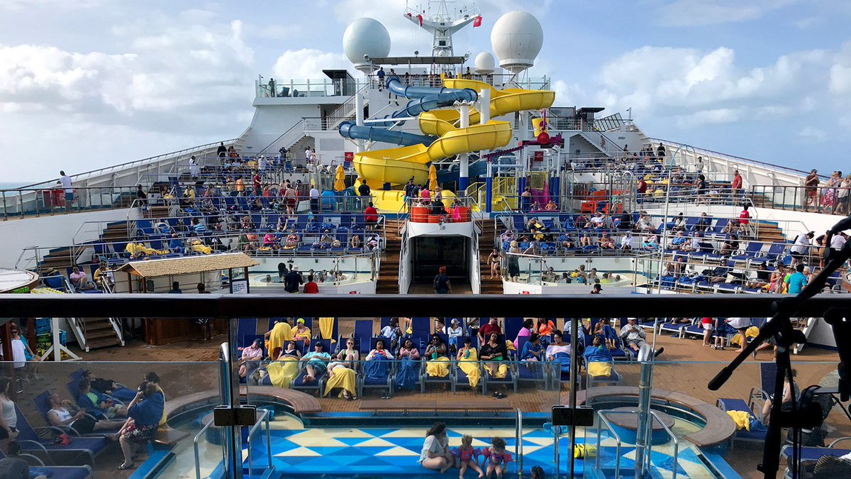 KHMTravel's tweet photo. The refurbished #CarnivalSunrise is full of new, fun activities, like a ropes course, and new restaurants, like 555 Fahrenheit Steakhouse. #ChooseFun #FunShips https://t.co/whSrkmrFab https://t.co/EFXzehk5Mj