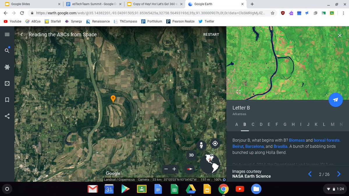 ashmccrory2's tweet photo. Just learned about using Google Earth to discover the ABCs in land formations! So cool! #iteachkinder #fhuedtech #edtechteam https://t.co/chPvERh7m9