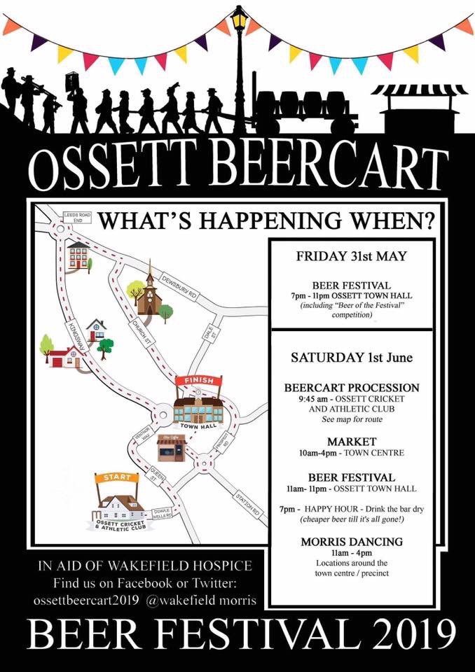 2 days to go to the Beer Festival in Ossett Town Hall! Come and try some fine Craft Beers from 7pm on Friday 31st May🍺🍻🍺🍻🍺🍻🍺🍻🍺🍻🍺🍻🍺🍻🍺🍻🍺<a href="/ossettbrewery/">Ossett Brewery</a> <a href="/ThisIsOssett/">Ossett</a> <a href="/visitossett/">Visit Ossett</a> <a href="/HorburyVillage/">Horbury Village</a>