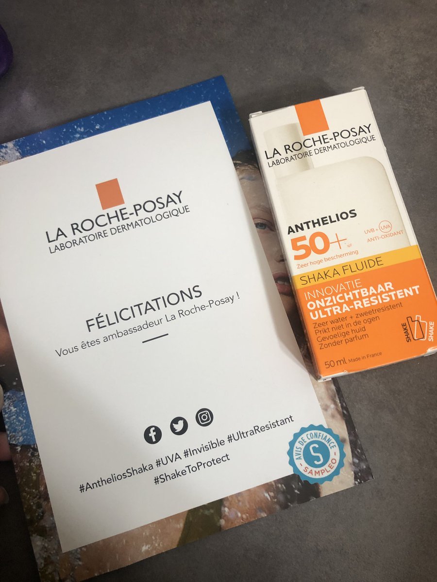 egamorf93's tweet photo. Colis reçu ! Hâte de tester le produit. Au vu du soleil qui commence à apparaître, ceci va se faire s’en garder 😊😊🥰🥰. @sampleo @LaRochePosayFR
#AntheliosShaka #UVA #Invisible #UltraResistant #ShakeToProtect https://t.co/Rvcevpdetn