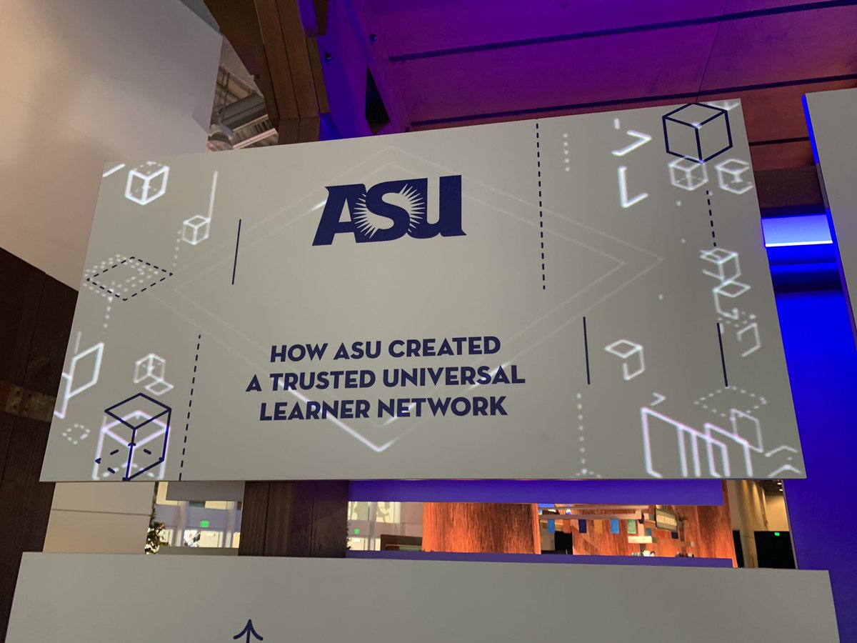 PhilKomarny's tweet photo. How @asu created a #trust network with @salesforce #blockchain @trailhead #tdx19 #coderules https://t.co/t508NmNcnG