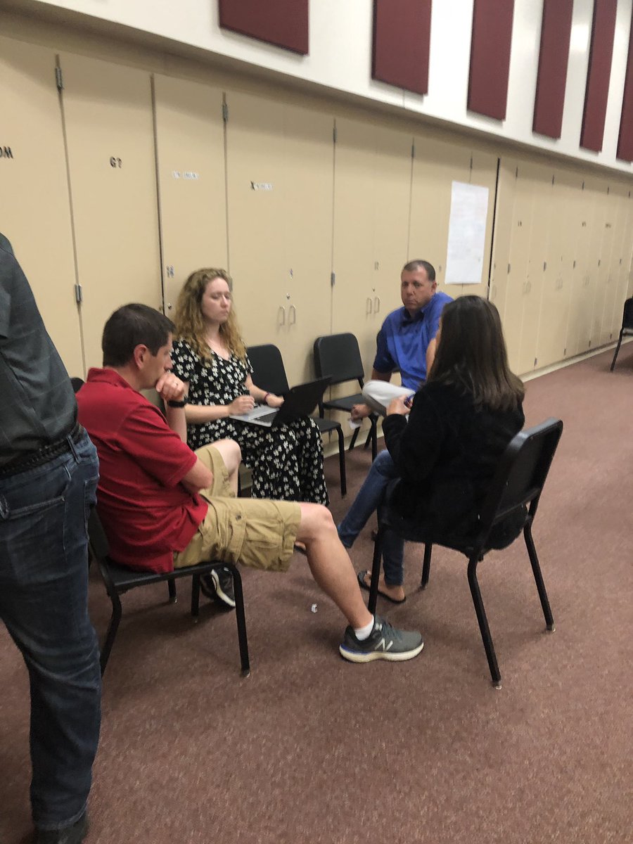 Teachers have the summer off!  NOT!  South Dearborn teachers and administrators working to get better! #successdriven