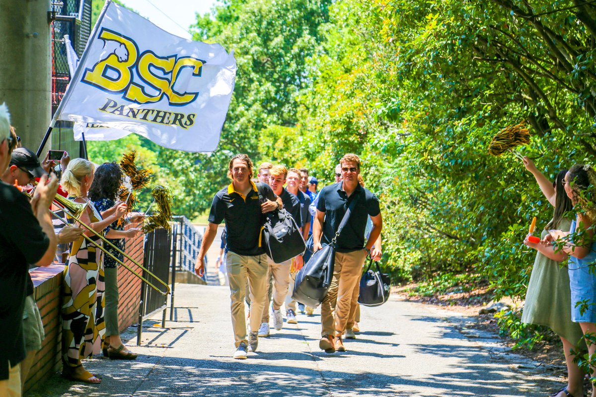 BSC Athletics (@bscsports) on Twitter photo We love the support! Thank you to all the Panther fans that showed up to send <a href="/BSCBaseball/">BSC Baseball</a> off to Cedar Rapids and the World Series the right way! #yeahpanthers We love the support! Thank you to all the Panther fans that showed up to send <a href="/BSCBaseball/">BSC Baseball</a> off to Cedar Rapids and the World Series the right way! #yeahpanthers