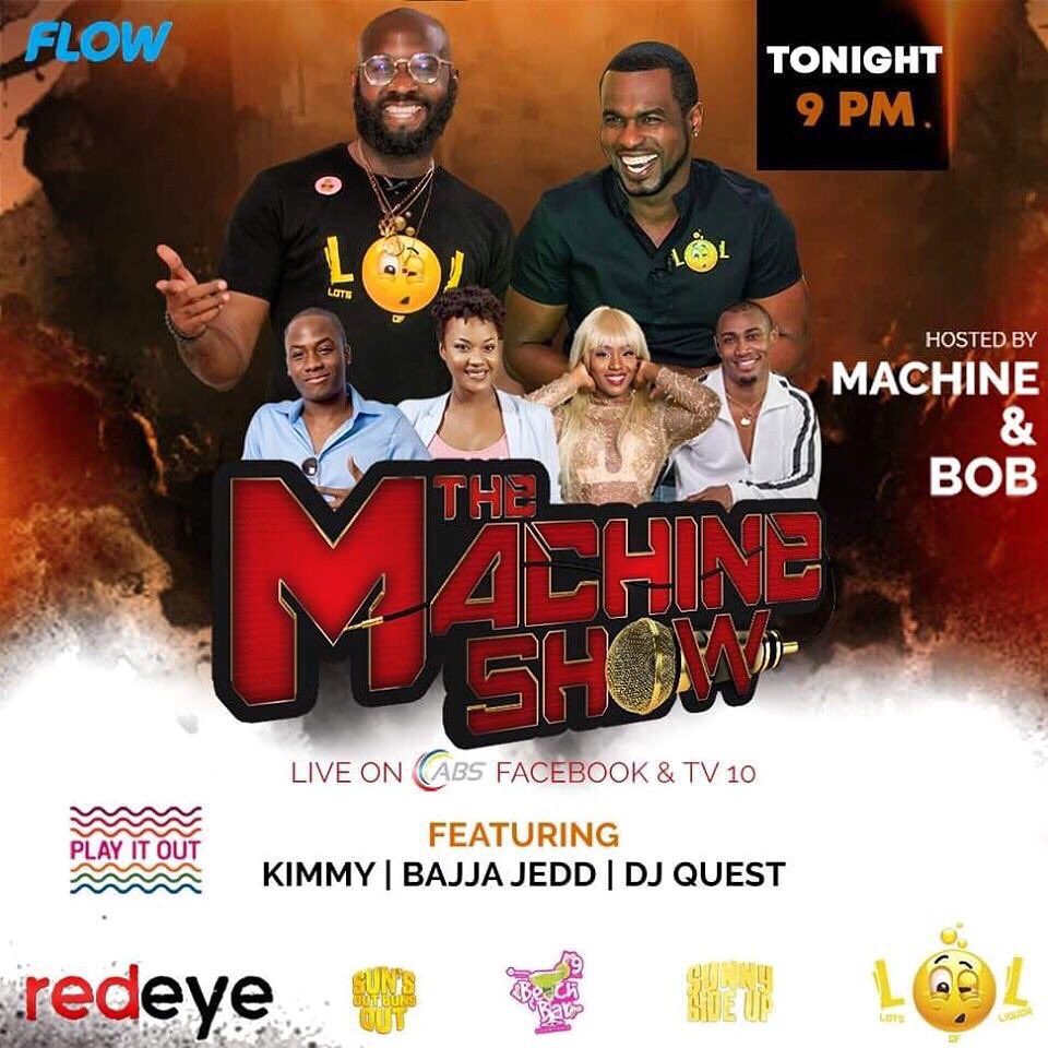 thesourceco's tweet photo. Packed Show TONIGHT!
▫️
Tune In Tonight For #LOL &amp; #redeyeFETE EARLY BIRD Specials.
▫️
TONIGHT #MachineSHOW ON ABS TV LIVE At 9:00 PM. https://t.co/WuFue275IJ