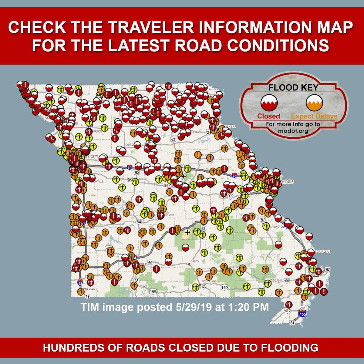 Modot Road Condition Map - Map Of Staten