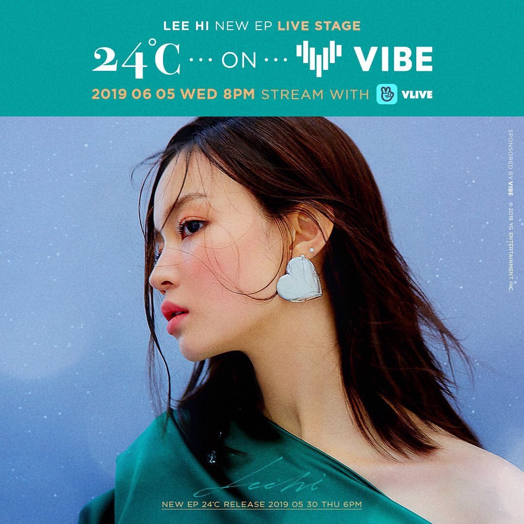 leehibr's tweet photo. [IG] 28.05.19 | Atualização da Lee Hi (leehi_hi).

“💙LEE HI LIVE STAGE no VIBE💙
⠀⠀⠀
#LEEHI #이하이 #NEW_EP #LIVE_STAGE #24도
#ON #VIBE #STREAM_WITH #VLIVE #20190605_8PM #NEW_EP #24도 #24degrees #NEWRELEASE #20190530_6PM #YG” https://t.co/AWa90asORQ