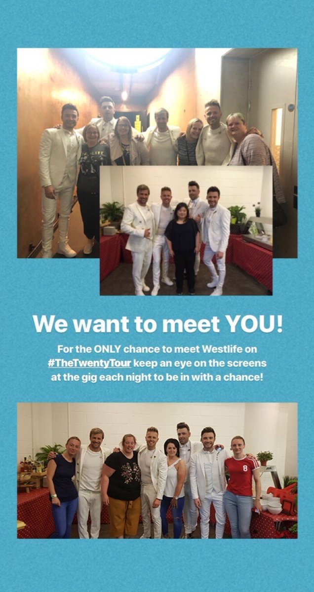 🔔Keep an eye on the screen each night at #thetwentytour gigs to be in with a chance of meeting @westlifemusic 🤩🤩🤩

©️ WL's InstaStory

#westlife #westlifetwenty #markusfeehily #MarkWestlife #markfeehily #kianegan #nickybyrne #shanefilan #MarkusMoments #westlifetwentytour2019