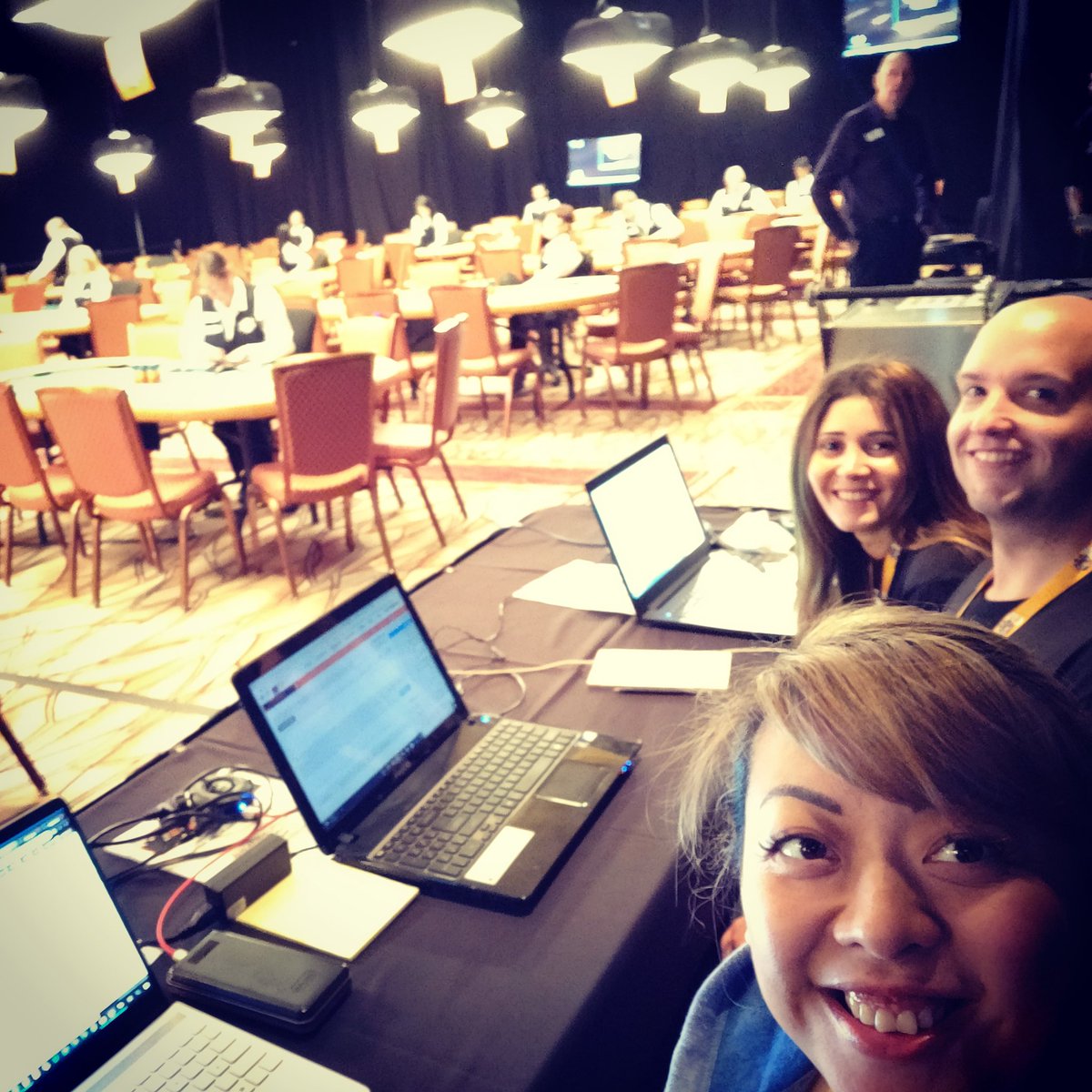 poolshir's tweet image. Ready to rock the first day of live reporting at @wsop! Kicking off the action with Event #2: $10,000 Super Turbo Bounty. Working with @SandBarbour and @thomaa0102 today! Follow the updates @PokerNews bit.ly/2019WSOP2
#ShirRocks #poolshir #TryingToStay #poker #WSOP50 #WSOP