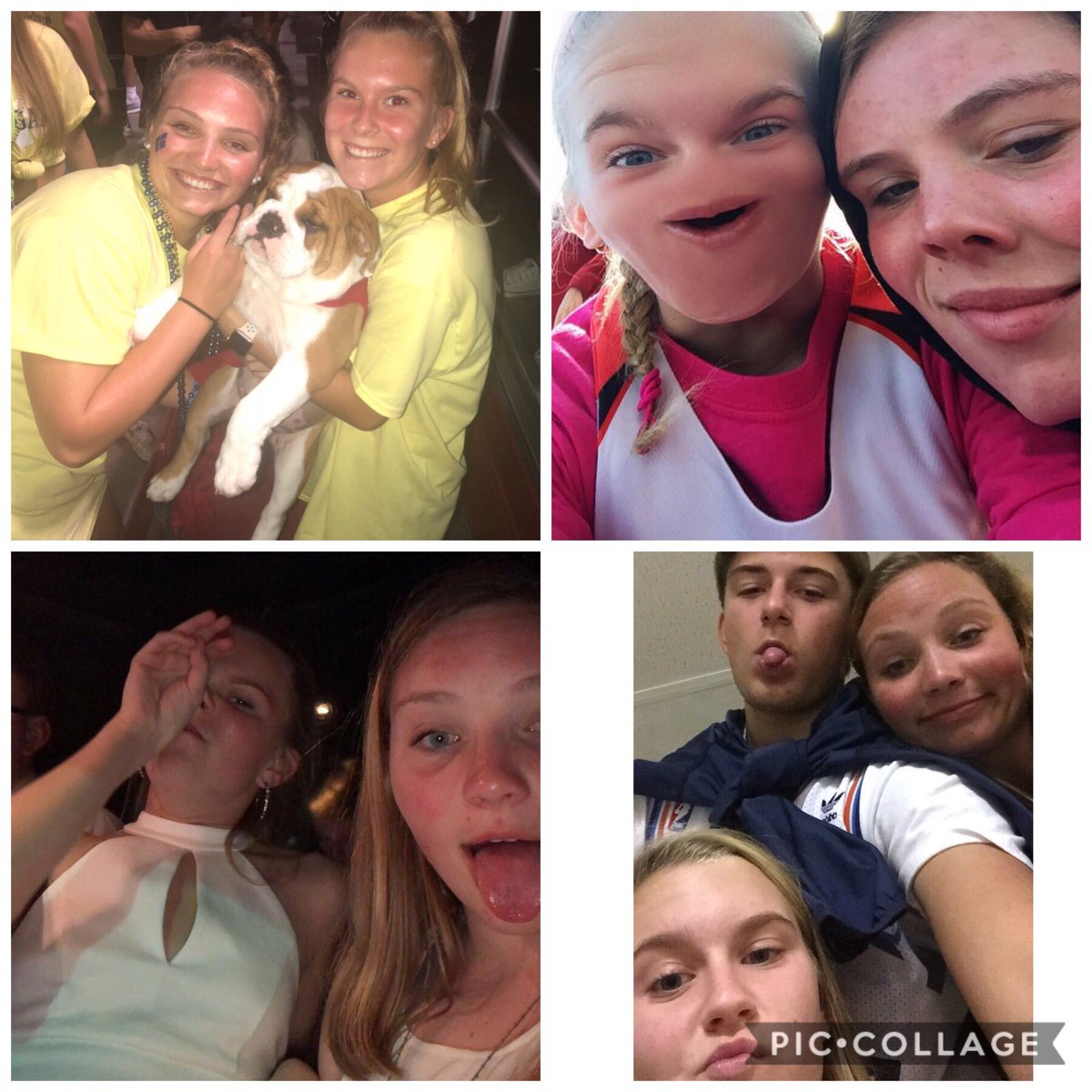 mbappler's tweet photo. Happy birthday to my longtime best friend!!! Thanks for all the belly laughs. Love you as much as you love sadie💕💕 #hardboiled #idonthavemyglasses https://t.co/Va0LbHP1ow