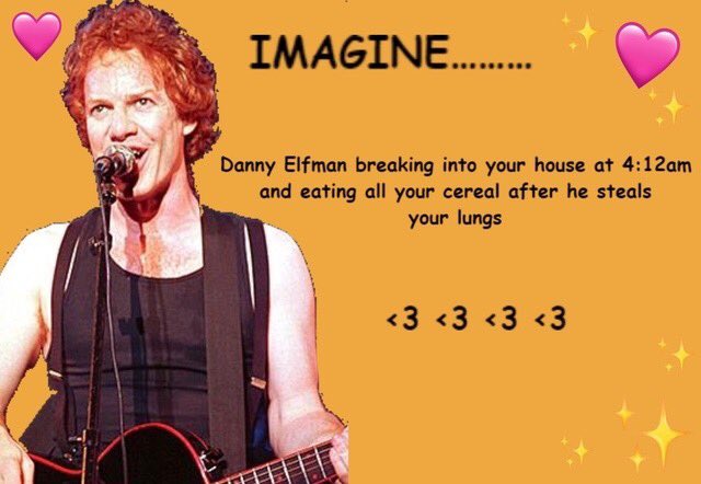 Happy birthday Danny elfman here s my Danny imagine from months ago 