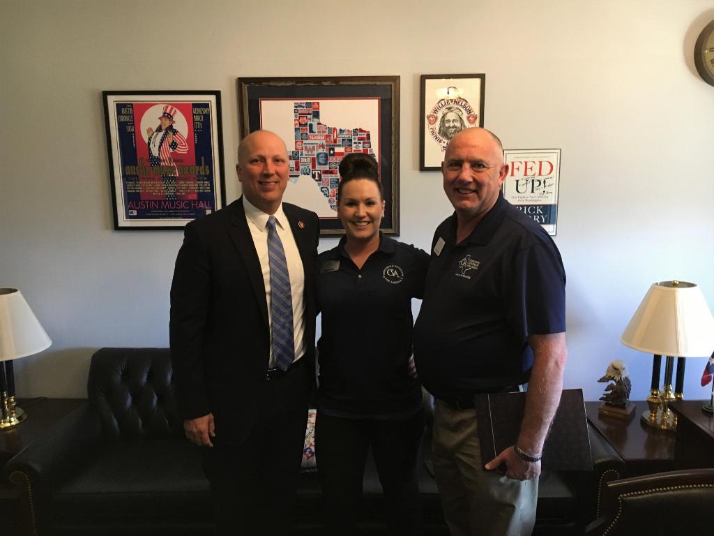 ConcernedVetsTX's tweet photo. Megan and Russ met with Congressman Chip Roy during Vets on the Hill and had conversations pertaining to and concerns of San Antonio Veterans! Thank you, Congressman Roy, for taking the time out of your busy schedule to discuss Veteran issues! #VOTH2019 https://t.co/0SzoTou2Os