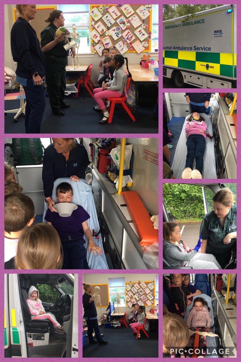 glebeps's tweet photo. P2/2 loved their talk today from the nurse and paramedic. They learned lots on how to keep themselves safe when riding bikes and being on trampolines. The best bit was visiting the ambulance 🚑 #keepingsafe #learningaboutthebody #thankfulforourNHS https://t.co/eIxLqiwr4a