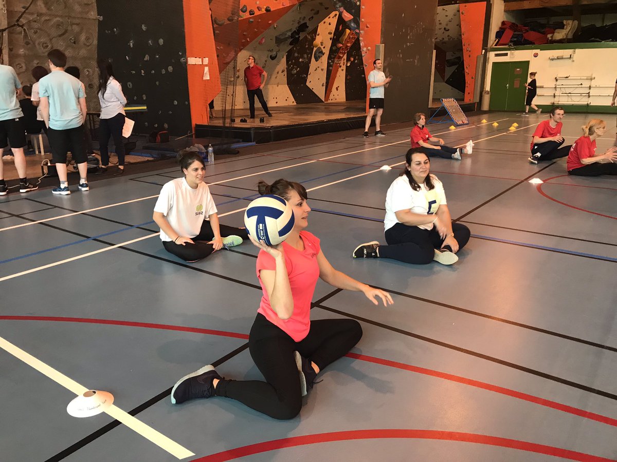 Marine_Scheffer's tweet photo. . @suezFR participe une nouvelle fois au challenge #Handisport Inter-Entreprises à Orléans. Fière de notre team #girlpower qui a su relever les défis sportifs pour récolter des fonds pour une association en faveur du handicap. https://t.co/4skv5rT9R3