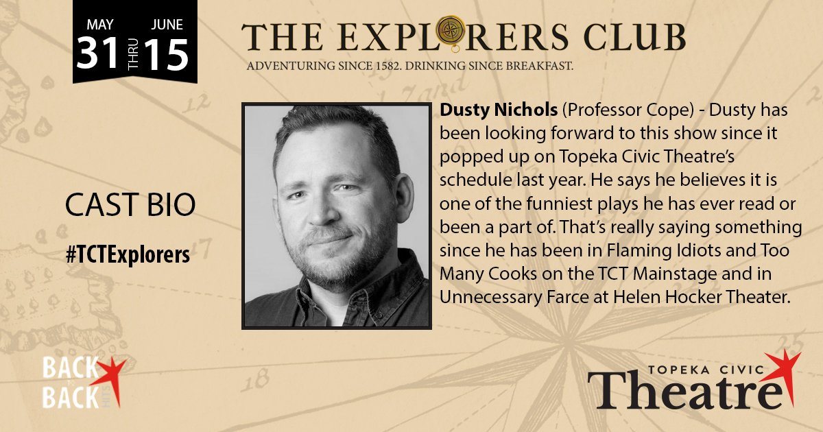 When asked to describe his character Dusty replied: A few snakes shy of a full basket who is terrible at games but is handsome and charming nonetheless. Will he crack-up and out of character?! Find out starting Friday, May 31!
bit.ly/EXPCLB
#TCTExplorers #TopCity