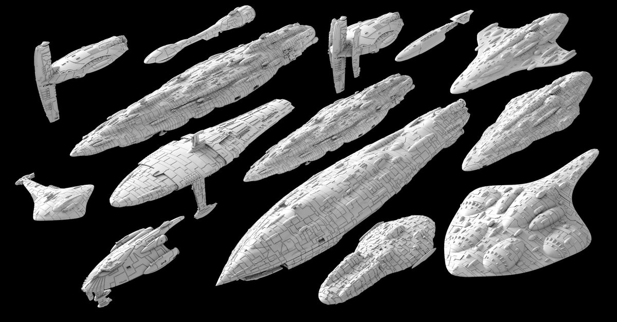 My current Mon Calamari Fleet #shapeways #starwarsarmada #moncalamari