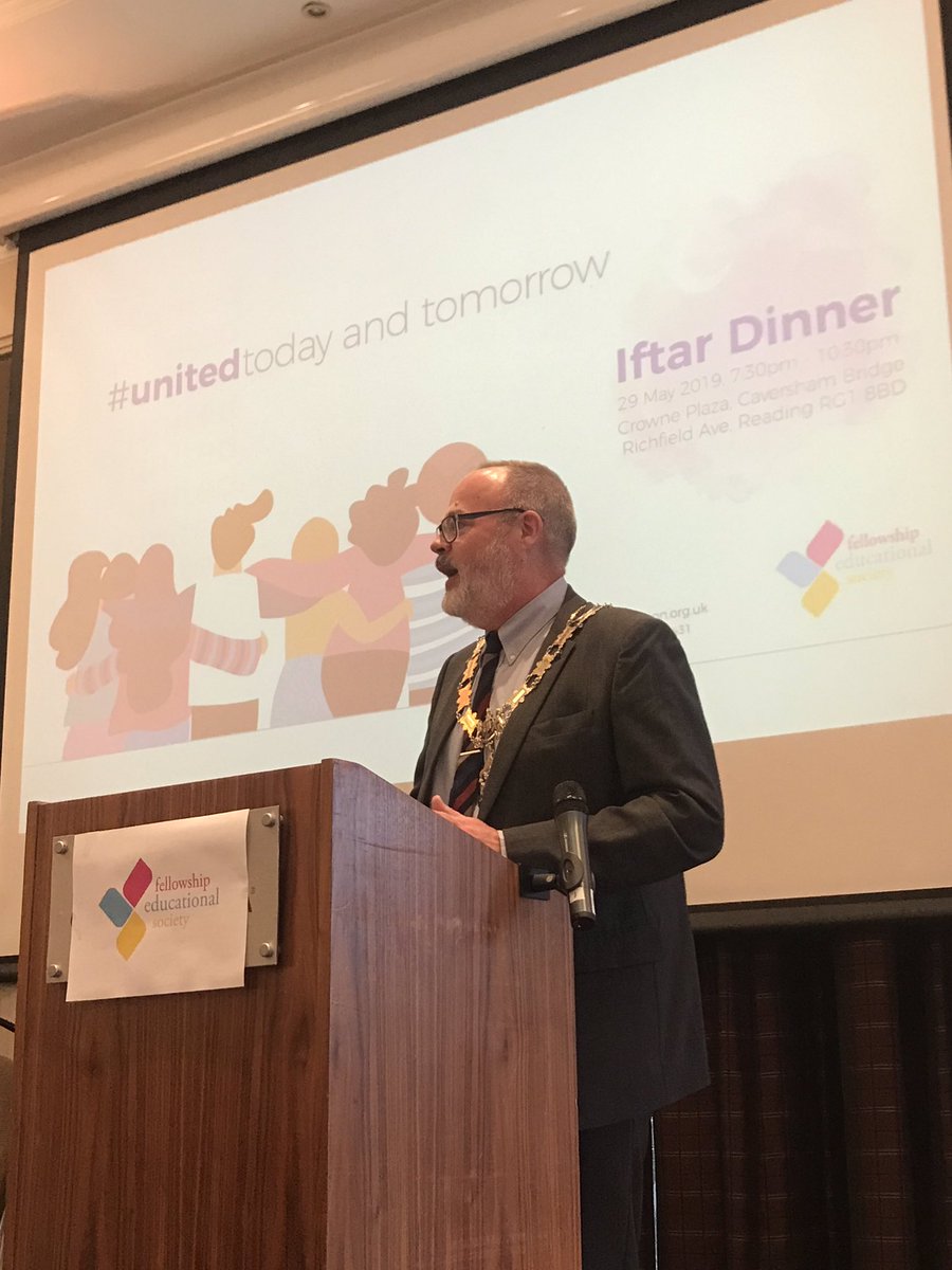 Daisyellow's tweet photo. #MayorOfReading Looking forward to #BigIftar hosted by @feseducation and @dialoguesociety and celebrating #Unity. ‘Speeches first’ is a great plan for a dinner BTW! https://t.co/LMGMBKKcwc