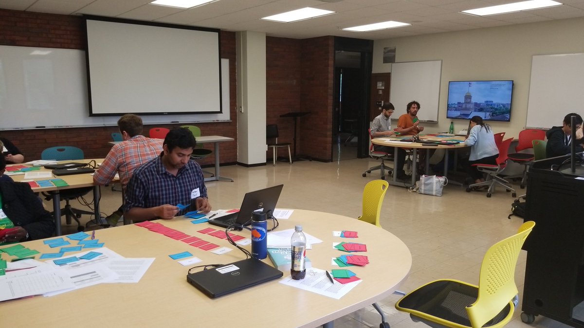 BradyKrien's tweet photo. Talking about values and job opportunities at the @UIGradCollege and @UIowaCLAS Managing the Market Professional Development series! #GradDev https://t.co/esRaMZnMPm