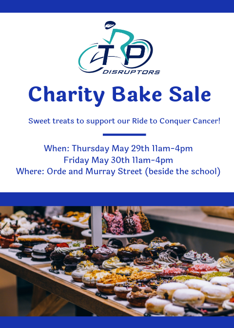 trpdisruptors's tweet photo. Come out tomorrow to support our team's fundraising efforts for the Ride to Conquer Cancer! Can't swing tomorrow? We'll be out again Friday for a double-header bake sale!

We'll also have tomato plants for sale for your garden! https://t.co/kMbG7vvQ5X