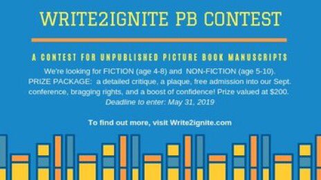Write2Ignite's tweet photo. You’ve got till Friday to get your entry fee and picture book manuscript in! You can’t win if you don’t enter! #PBContest #PictureBookContest #WritingContest #WritingConference #WritingCommunity #KidLit #ChildrensWriter https://t.co/jOXdCwFLx7