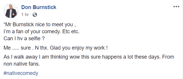 NotDonBurnstick's tweet image. Sure, People will believe this, right?
Imagine how great life would be if I learned how to be humble instead of constantly showing how arrogant and self-absorbed  I am.

#NativeComedy
#Cuzzin
#Burnstick